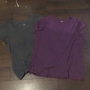 Two shirts| purple and grey